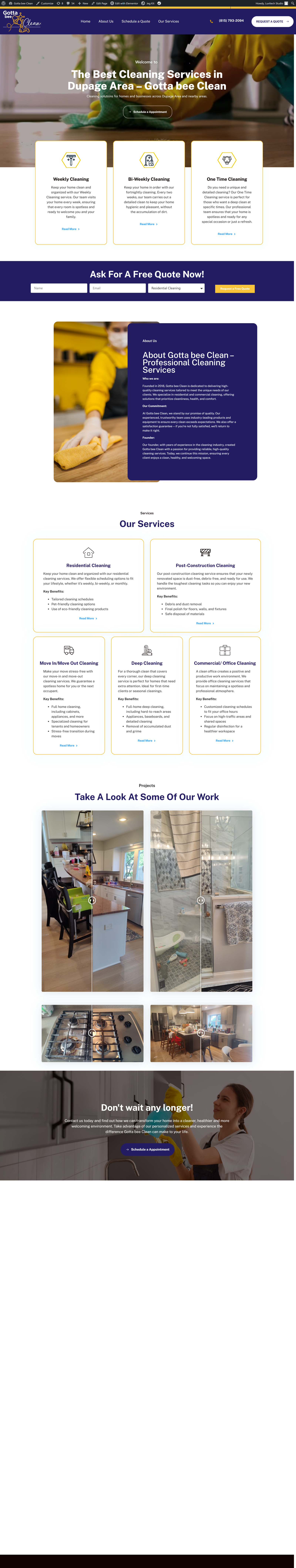 Site da Gotta bee Clean